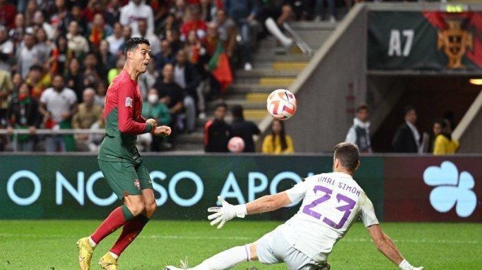 Cristino Ronaldo gagal bawa Portugal ke babak semifinal usai kalah dari Spanyol dengan skor 0-1 di UEFA Nations League