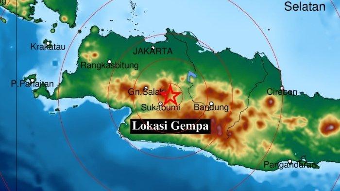 Gempa 1,6 SR di Kabupaten Cianjur, Jawa Barat, Kamis 1 Desember 2022 malam.