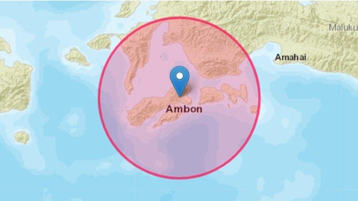 Gempa 3,5 SR di Ambon, Maluku, Jumat 11 November 2022.