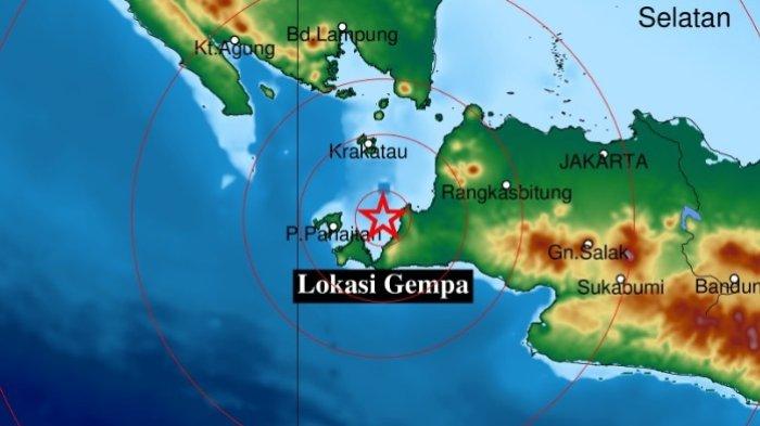 Gempa bumi terkini melanda di wilayah Kecamatan Sumur, Banten, Kamis (27/10/2022) malam.