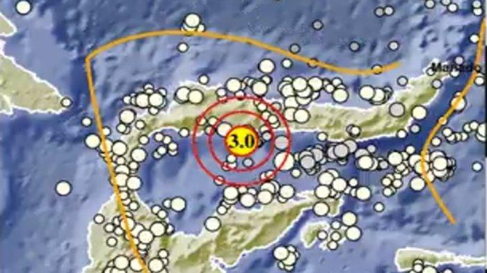 Gempa terjadi di Pohuwato, Gorontalo dengan magnitudo 3,0 SR.
