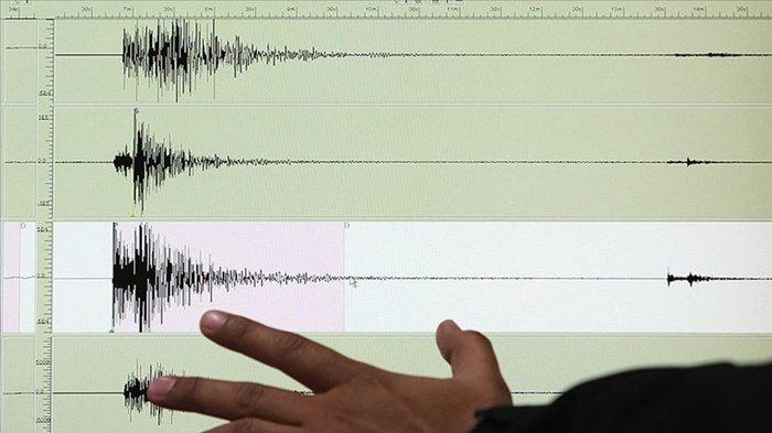 Ilustrasi gempa bumi.