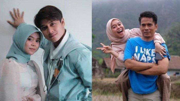 Kolase Foto Lesti Kejora dan Rizky Billar dan Endang Mulyana ayah Lesti.