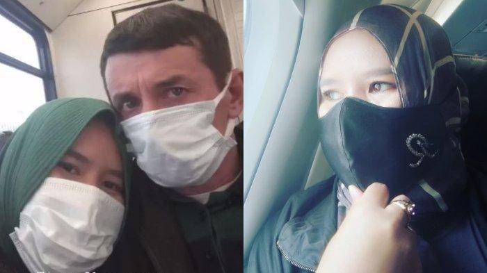 Kolase foto Rohimah Alli dan suami bulenya, Zeki Bayrak Iskander.