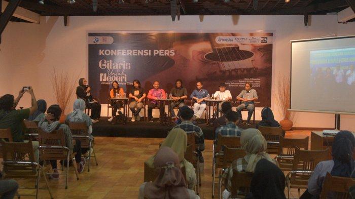 Konferensi Pers Gitaris untuk Negeri dihadiri beberapa media bertempat di Bentara Budaya Jakarta.