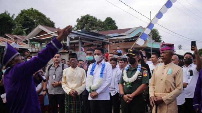 Pentahbisan dan peresmian gedung Gereja Jemaat Bukit SION di Desa Dodap, Kecamatan Tutuyan, Bolaang Mongondow Timur (Boltim), Sulawesi Utara, Rabu (20/7/2022).