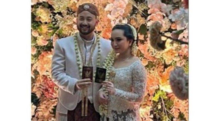 Potret pernikahan Narawastu Indrapradna dan Rachel Amanda