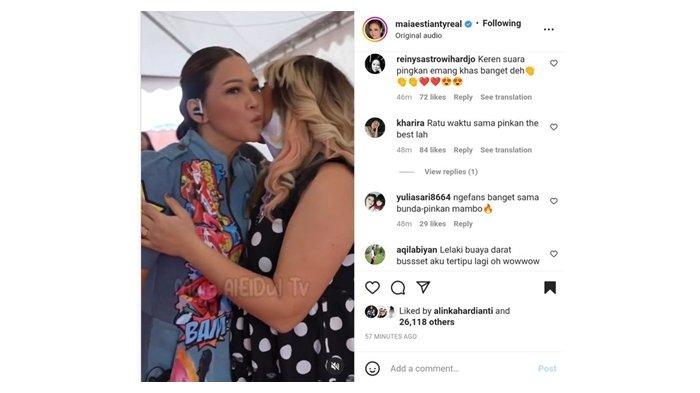 Potret pertemuan Maia Estianty dengan Pinkan Mambo eks Duo Ratu