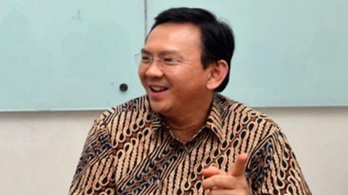 Ahok BTP tertawa masuk survei Gubernur DKI Jakarta untuk Pilgub.