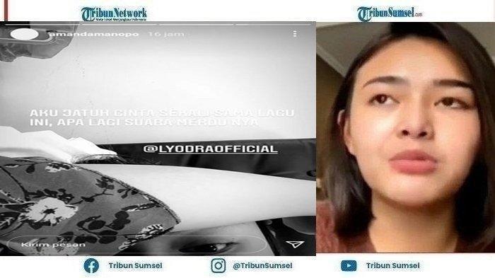 Amanda Manopo akui jatuh cinta dengan lagu yang dinyanyikan oleh Lyodra, yang dianggap wakili perasaan, Rabu(13/10/2021)