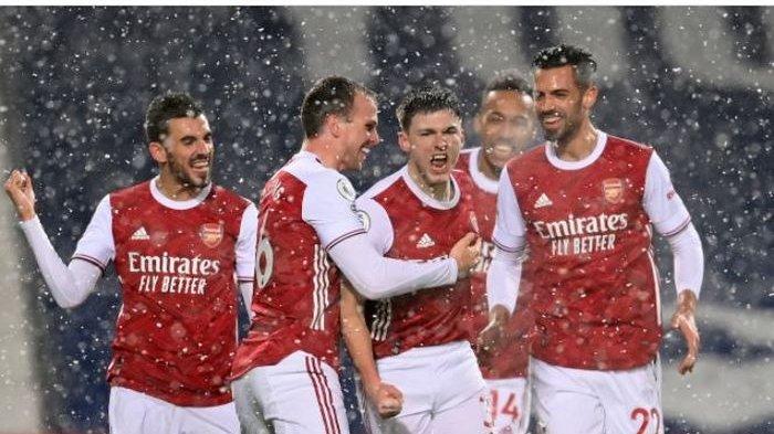 Bertanding di lapangan putih, Arsenal mencetak gol terbanyak dalam satu laga Liga Inggris yang mereka jalani pada musim 2020-2021.