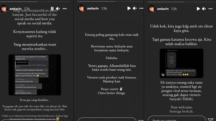 Awkarin tanggapi dirinya disebut selebgram tak profesional.