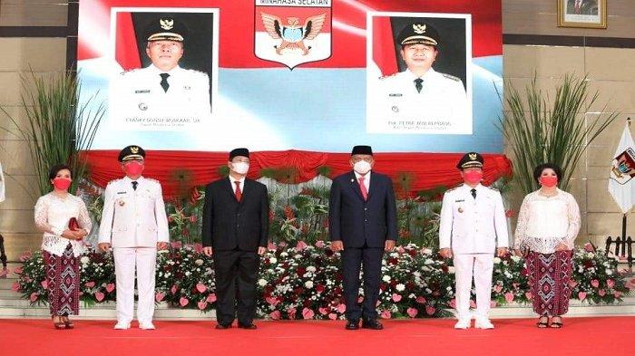 Pelantikan Bupati Franky Wongkar dan Wabup Petra Rembang