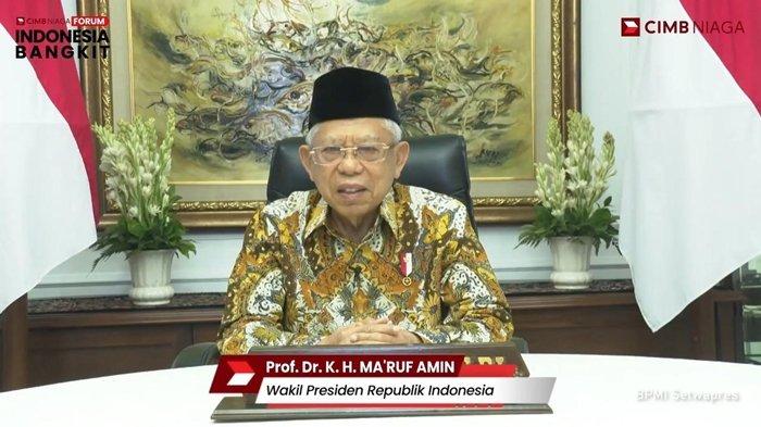 CIMB Niaga menggelar Forum Indonesia Bangkit seri pertama bertema Strategi Sektor Kesehatan untuk Percepatan Pemulihan Ekonomi Nasional, Selasa (06/04/2021). Wapres RI, KH Ma'ruf Amin, Menkes, Budi Gunadi Sadikin menjadi narasumber di forum ini.