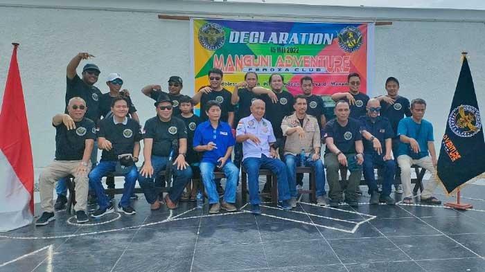 Deklarasi Manguni Adventure Feroza Club Manado, Minggu (15/5/2022).