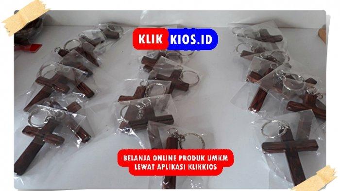 Gantungan Kunci Motif Salib
