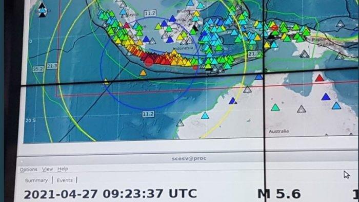 Gempa M 5,6 mengguncang kabupaten Sukabumi, Jawa Barat. BMKG menyebut tak ada potensi tsunami hingga terasa sampai Tangerang Selatan-Bogor.