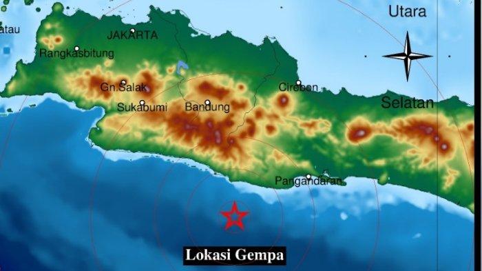 Gempa terkini Sore ini Selasa 15 September 2021. wilayah Jawa Barat Diguncang.