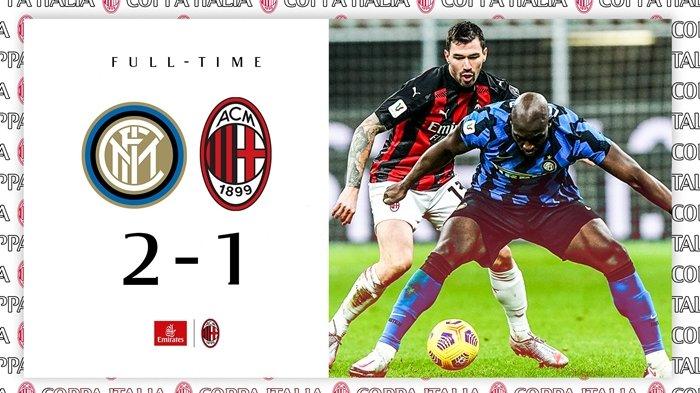 Hasil Coppa Italia Inter Milan vs AC Milan.