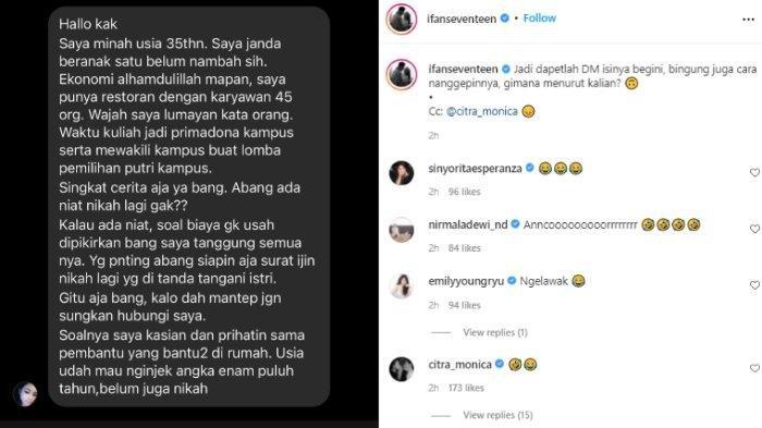 Ifan Seventeen diajak menikah oleh seorang janda.