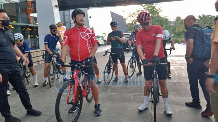 Wakil Gubernur Sulut Steven Kandouw membuka iven Duathlon Likupang, Sabtu (3/4/2021) di Hotel Novotel Manado.