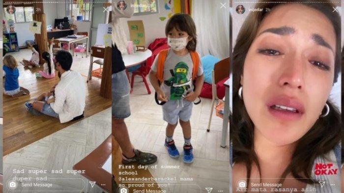 Jessica Iskandar Menangis, Melihat Richard Kyle Antar El barack Sekolah