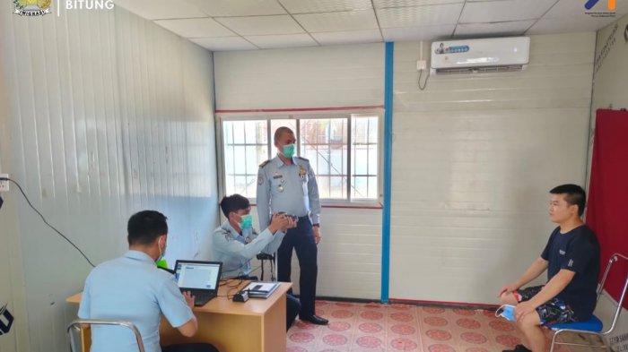 Kantor Imigrasi Kelas II TPI Bitung kembali melaksanakan kegiatan Immigration On The Spot Service (IOSS), Senin 05 April 2021.