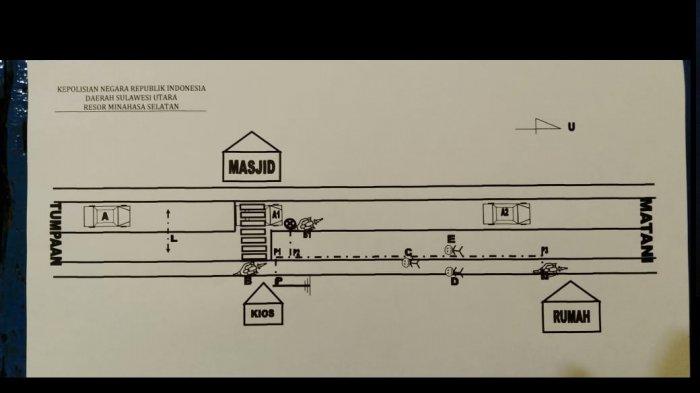 Kecelakaan Maut Mobil Plat Merah Pemkab Minsel Tabrak Yamaha Mio