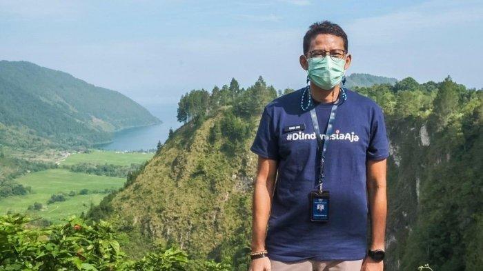 Menparekraf Sandiaga Uno di spot Adian Nalombok Danau Toba