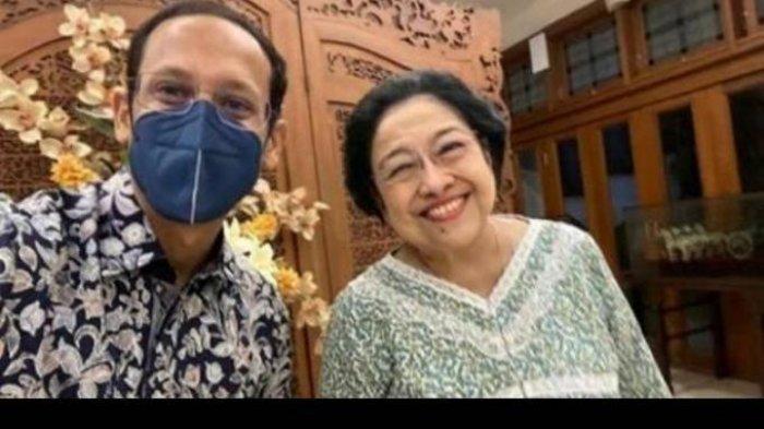 Menteri Pendidikan dan Kebudayaan Nadiem Makarim bertemu Ketua Umum PDIP Megawati Soekarnoputri