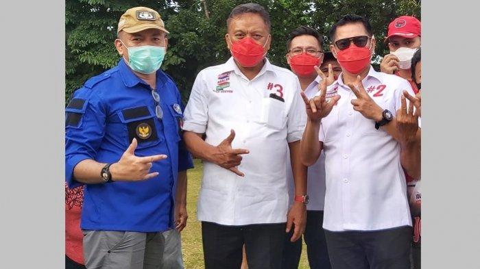 Ketua PAN Minut Edwin Rumimpunu ST, Sekretaris Arief Paputungan dan Bendahara Starly Dotulong SE
