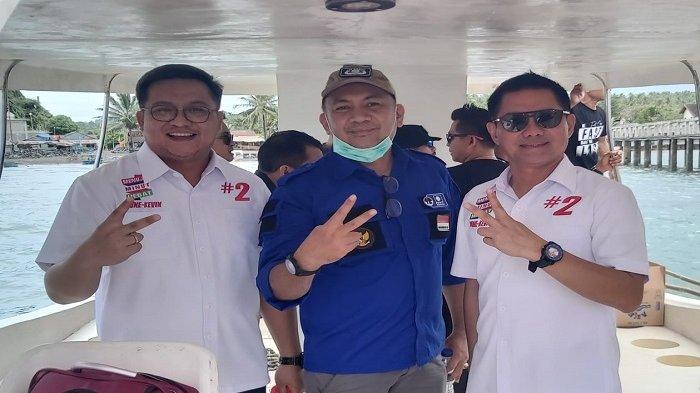 Ketua DPD PAN Minut Edwin Rumimpunu ST (Tengah) Diapit Sekretaris Arief Paputungan dan Bendahara Starly Dotulong SE
