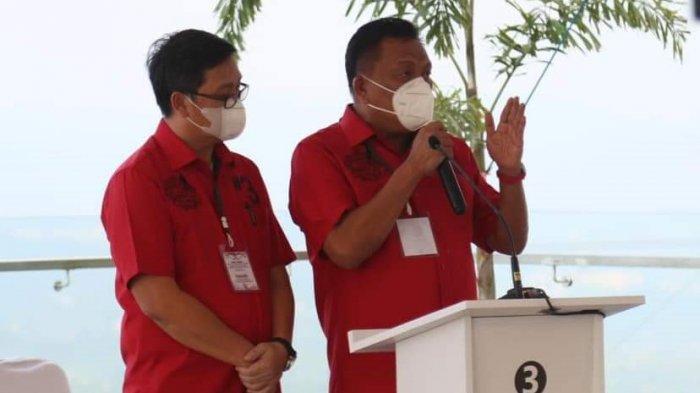 Olly Dondokambey - Steven Kandouw saat debat calon.