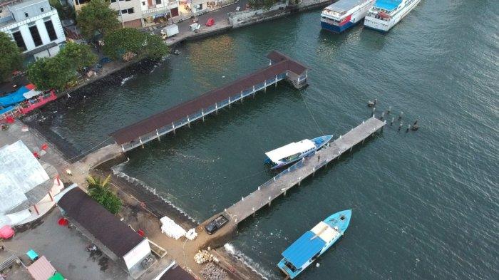 Pelabuhan Wisata Kalimas Kota Manado, Senin (29/11/2021).