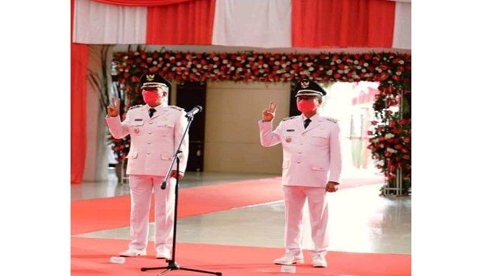 Pelantikan Bupati Franky Wongkar dan Wabup Petra Rembang