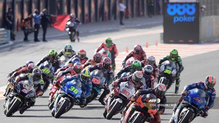 MotoGP dari Grand Prix Eropa di sirkuit Ricardo Tormo di Valencia pada 8 November 2020.