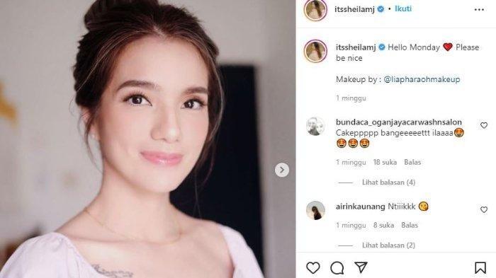Penampilan Sheila Marcia dipuji semakin cantik.