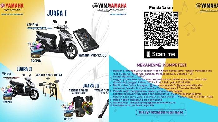 pendaftaran Lets GEAR up Jingle Competition masih dibuka hingga tanggal 9 Juni 2021.