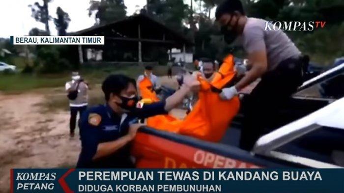 Penemuan mayat wanita setengah tanpa busana di penangkaran buaya.