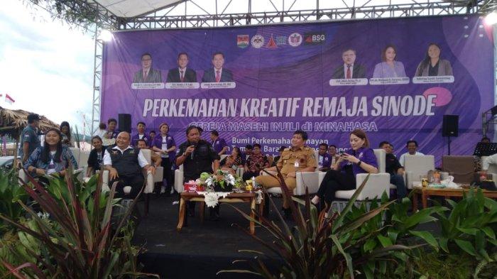 Perkemahan Kreatif Remaja Sinode GMIM di Senayan Lobu Mitra Sulawesi Utara
