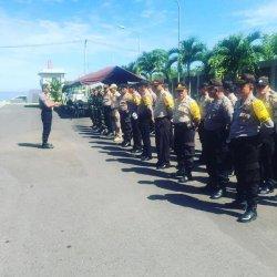 Polres Minsel Jaga Ketat Gedung Logistik KPU