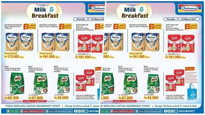 Kolase foto katalog Promo Indomaret Hari Kamis 18 Maret 2021.
