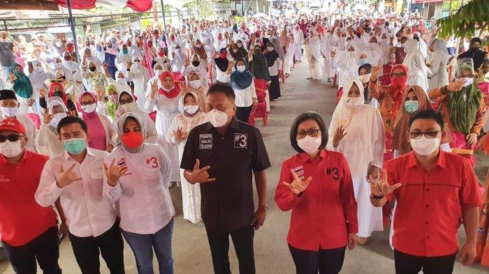 Rapat Koordinasi (Rakor) Seluruh Struktural Dewan Pimpinan Cabang, PDI Perjuangan se-Kotamobagu, Bolaang Mongondow dan Bolaang Mongondow Timur, di Hotel Sutanraja Kotamobagu, Rabu (25/11).