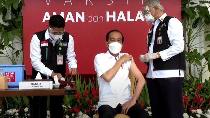 Reaksi Presiden Jokowi Setelah Disuntik Vaksin Covid-19, Dokter Prof Abdul Muthalib Gemetar.