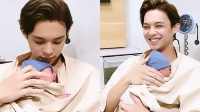 Rey Mbayang bersama anak pertamanya