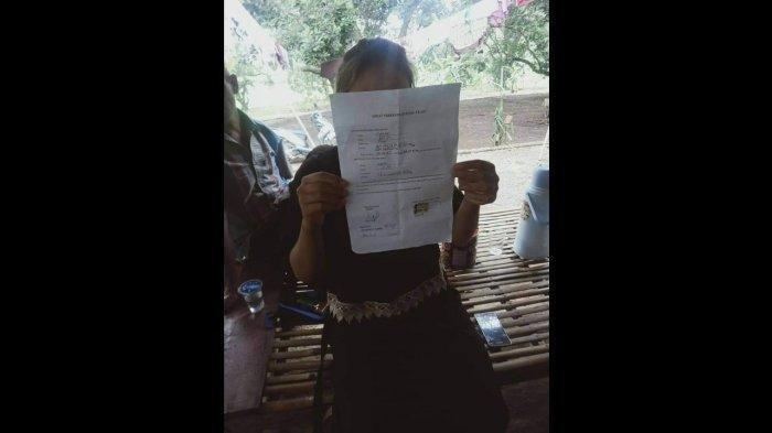 Surat talaq pertama dari pihak Abah Sarna per Jumat (30/10/2020).