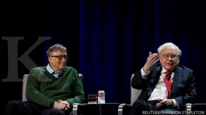 ILUSTRASI. Persahabatan Warren Buffett dan Bill Gates.