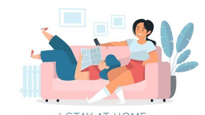 Isolasi mandiri di rumah agar segera sembuh dari Covid-19, tetap jaga jarak, tidur di kamar terpisah
