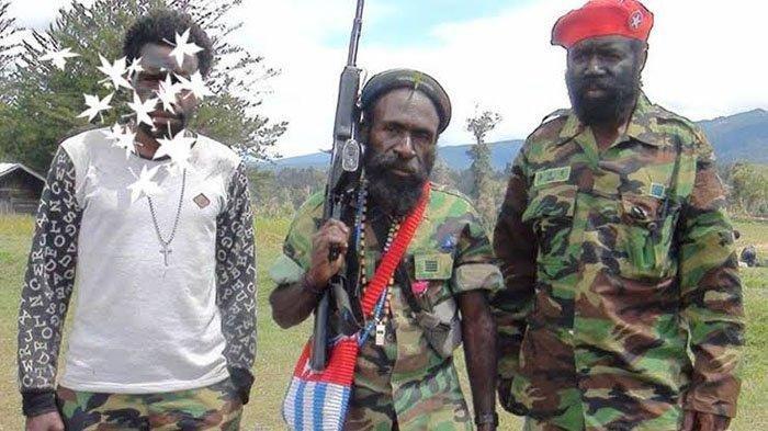 Lekagak Telenggen (tengah) pimpinan KKB Papua yang tembak mati Kepala BIN Daerah (Kabinda) Papua, Brigjen TNI Gusti Putu Danny Nugraha.