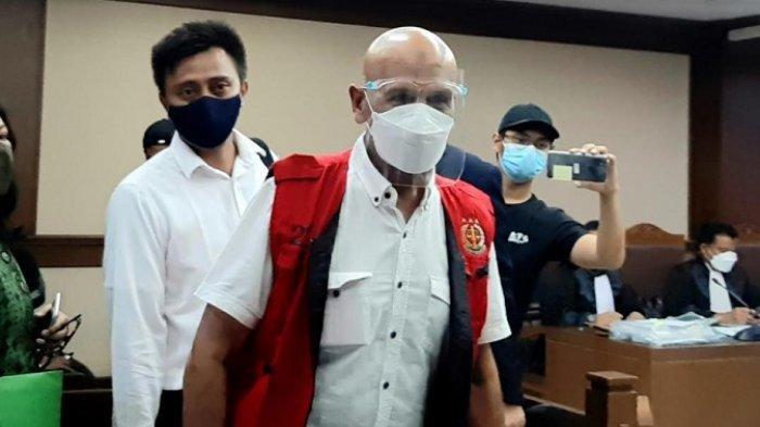 Mark Sungkar di Pengadilan Tipikor, Jakarta Pusat, Selasa (9/3/2021).